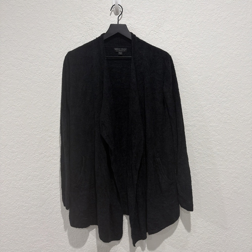 Barefoot Dreams Cozychic Lite Black Pockets Soft Comfy Women's XXS/XS